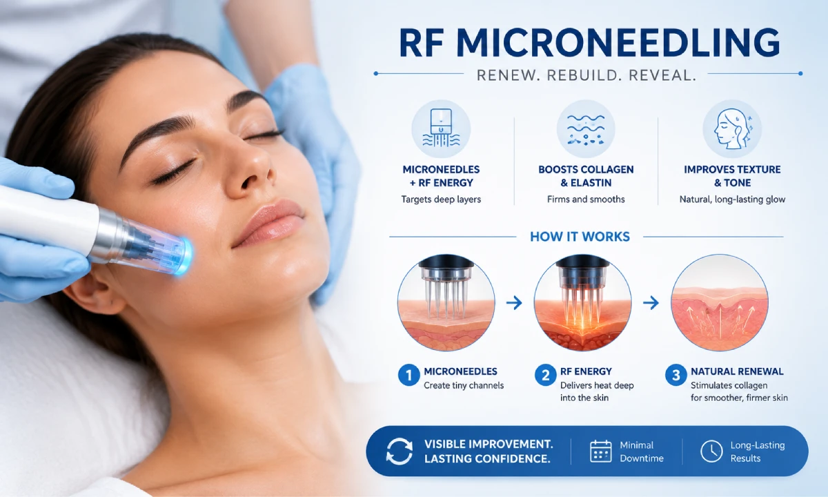RF microneedling for smoother skin